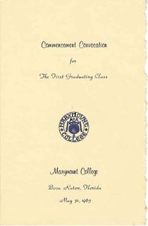1965 Marymount College Commencement
