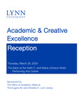 2024 Academic & Creative Excellence Reception Program by Lynn University