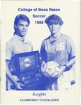1988 College of Boca Raton Men's & Women's Soccer Media Guide by College of Boca Raton