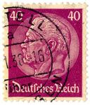 Paul von Hindenburg Postage Stamp