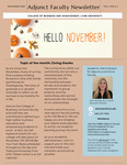 COBM Adjunct Faculty Newsletter: November 2023 by Ellen Ramsey