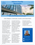 COBM Adjunct Faculty Newsletter: Fall II