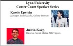 2020-2021 Center Court Speaker Series: Sports Social Media by Lynn University
