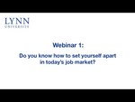 Webinar 1: Job Search Tricks in the New Era by Lynn University