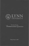 2009 Lynn University Commencement Program - Graduate Students and Undergraduate Evening Students by Lynn University