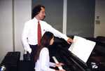 Dr. Claudio Jaffe teaching a piano student by Claudio Jaffé