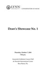 2010-2011 Dean's Showcase No. 1