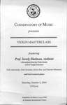 2004-2005 Master Class - Savely Shalman (Violin)