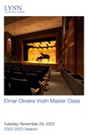 2022-2023 Master Class - Elmar Oliveira (Violin)