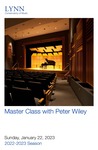 2022-2023 Master Class - Peter Wiley (Cello & Chamber Music)