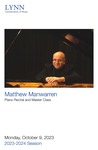 2023-2024 Master Class and Piano Recital - Matthew Manwarren (Piano)