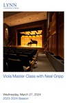 2023-2024 Master Class - Neal Gripp (Viola) by Neal Gripp, Gabrielle Malaniak, Rachel Miner, and Jeremy Jefferson