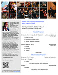 2025-2026 Master Class and Piano Recital - HieYon Choi (Piano) by Hie Yon Choi, Ana-Maria Uzunova, and Ziling Wang