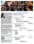 2025-2026 Master Class - David Finckel (Cello)