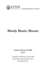 2010-2011 Mostly Music: Mozart