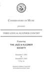 2003-2004 Third Annual Klezmer Concert by Paul Green, Nicole Yarling, Bob Weiner, Joe Belanger, Jack Bragin, Dave Levitan, Simon Salz, and Steve Sigmund