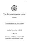 2002-2003 Chamber Music Concert