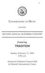 2002-2003 Second Annual Klezmer Concert by Paul Green, Myer Savits, Gary Perin, Richard Shapiro, and Randy Stevens