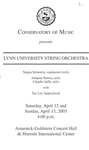 2002-2003 Lynn University String Orchestra