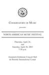 2002-2003 North American Music Festival: Student Concert & Faculty Concert