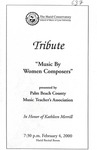 1999-2000 Tribute - Music by Women Composers