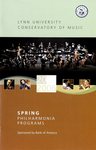 2005-2006 Philharmonia Season Program Spring by Lynn University Philharmonia, Jon Robertson, Brandie Phillips, Vadim Makhovskiy, Anastasia Agapova, and Cprian Stancioi