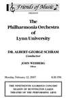 2006-2007 Philharmonia at Huntington Lakes by Lynn University Philharmonia, Albert George Schram, and John Weisberg