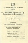 2001-2002 The Lynn University Philharmonia Orchestra