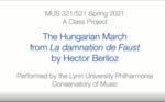 Lynn University Philharmonia: A Class Project