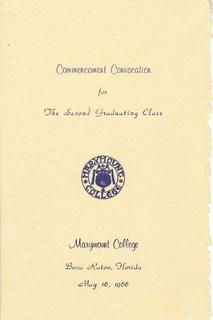 1966 Marymount College Commencement