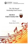 2012-2013 Scholarship Fund Concert at Aberdeen Golf & Country Club