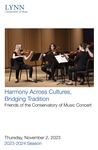2023-2024 Harmony Across Cultures, Bridging Tradition: Friends of the Conservatory of Musi Concert