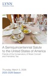 2025-2026 A Semiquincentennial Salute to the United States of America: Friends of the Conservatory of Music Concert and Friendship Tea
