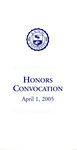 Honors Convocation Program: April 1, 2005 by Lynn University