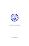 Honors Convocation Program: September 29, 2015