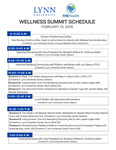 2026 Wellness Summit Schedule by Lynn University